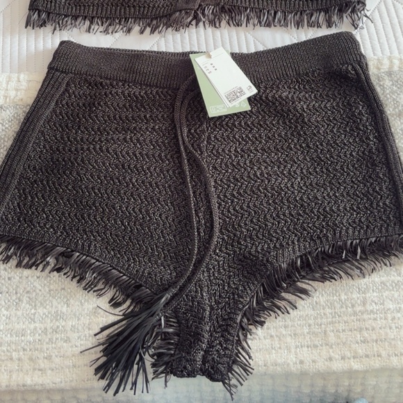 H&M Raffia look Mini Shorts - Picture 10 of 12